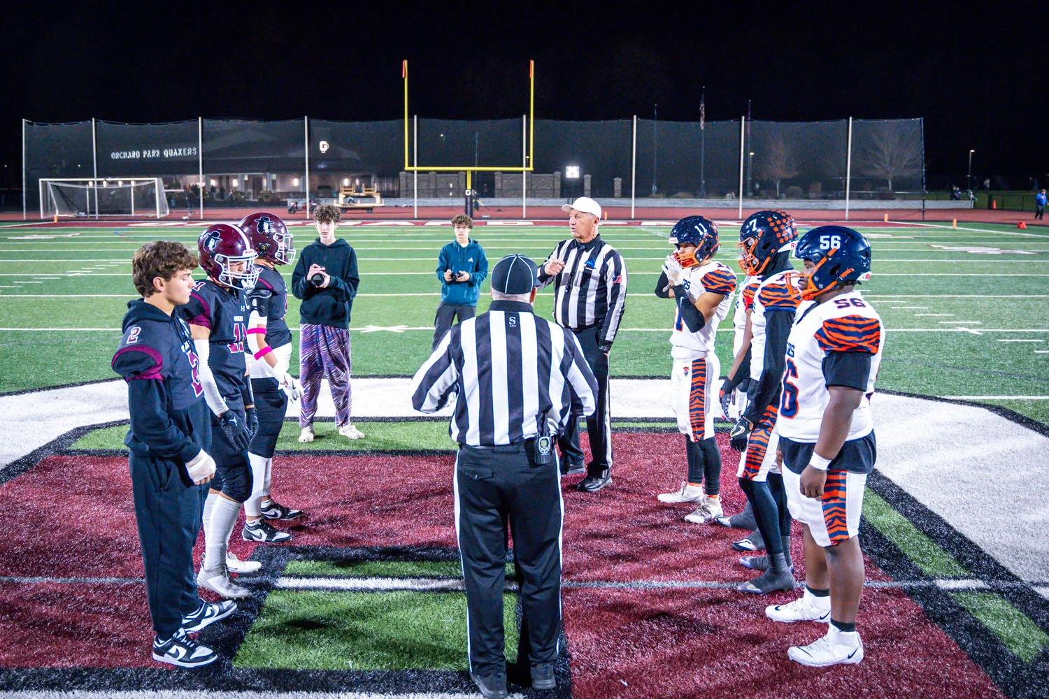 The coin toss between OP and Bennett The coin toss between OP and Bennett