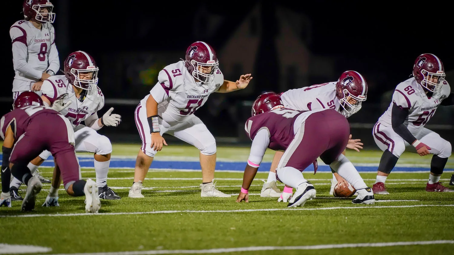 OLine set and ready for the play