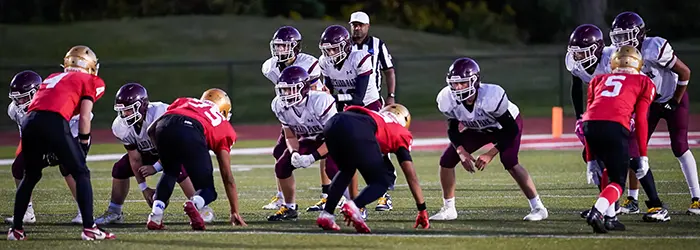 OP Offense ready for the play
