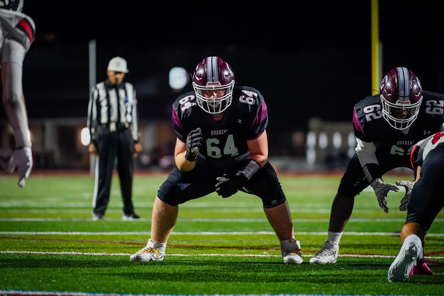 Orchard Park lineman set for the play